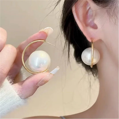 Pearl top earrings for women