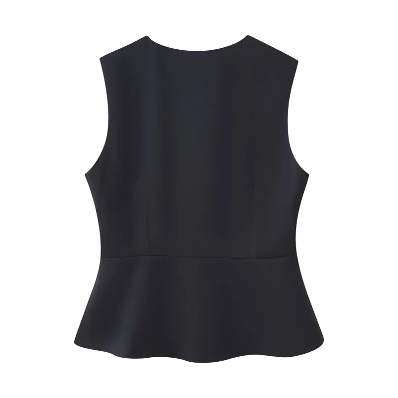 peplum vest top
