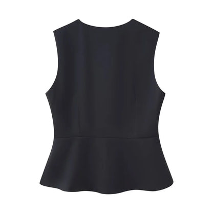 peplum vest top