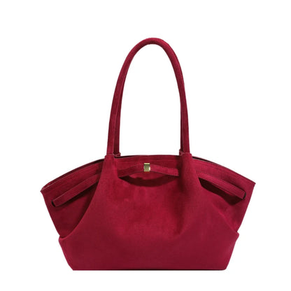 Heirloom Faux Suede Tote Bag | Shoulder Bag