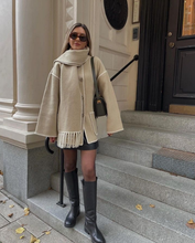 Load image into Gallery viewer, Cozylicious Short oversized sweater coat for women | winter sweater jacket | women&#39;s Cardigan Sweater Coat