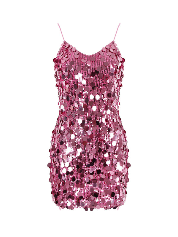 Romilly Sequin Mini Dress - Candy Pink M Romilly Sequin Mini Dress - Candy Pink M