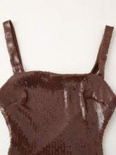 Load image into Gallery viewer, Blair Sequin Glitter Midi Dress for Parties &amp; Evenings – Sparkly Holiday Cocktail Dress | Bodycon Sequin Dress