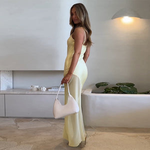 summer long maxi dress, satin slip dress, shift dress, mesh cami dress, slip maxi dress, long mesh dress, elegant patchwork maxi dress for parties, Spaghetti Strap elegant satin maxi dress, Elegant Satin Dress with Sheer Overlay.