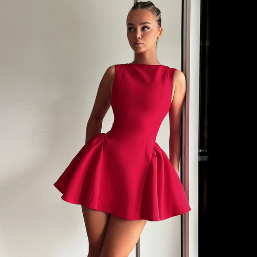 sexy fit and flare cocktail dress for sale, elegant mini dress, Buy red mini dress for women online, Pleated Mini Dress, Fit and Flare Dress, Corset, Classy Party Dress, Pleated skirt dress, Classy Dress, Date Night Dress, Short prom dresses for women with a flattering fit Luxury evening dress with flared hem.