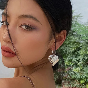 heart drop classic earrings for women