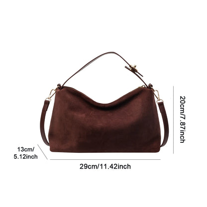 Berkely Quiet Luxury Suede Hobo Bag | Shoulder Minimalist Tote handbag | Workwear Slouchy hobo bag