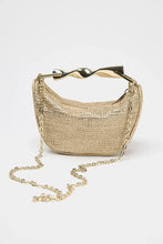 Load image into Gallery viewer, Crossbody woven bag, sculptural handle purse, terracotta shoulder bag for evening soiree handbag, lightweight designer look tote, straw sling bag, woven sling bag, bucket sling bag, crossbody straw sling bag, raffia sling bag, chic woven sling purse.