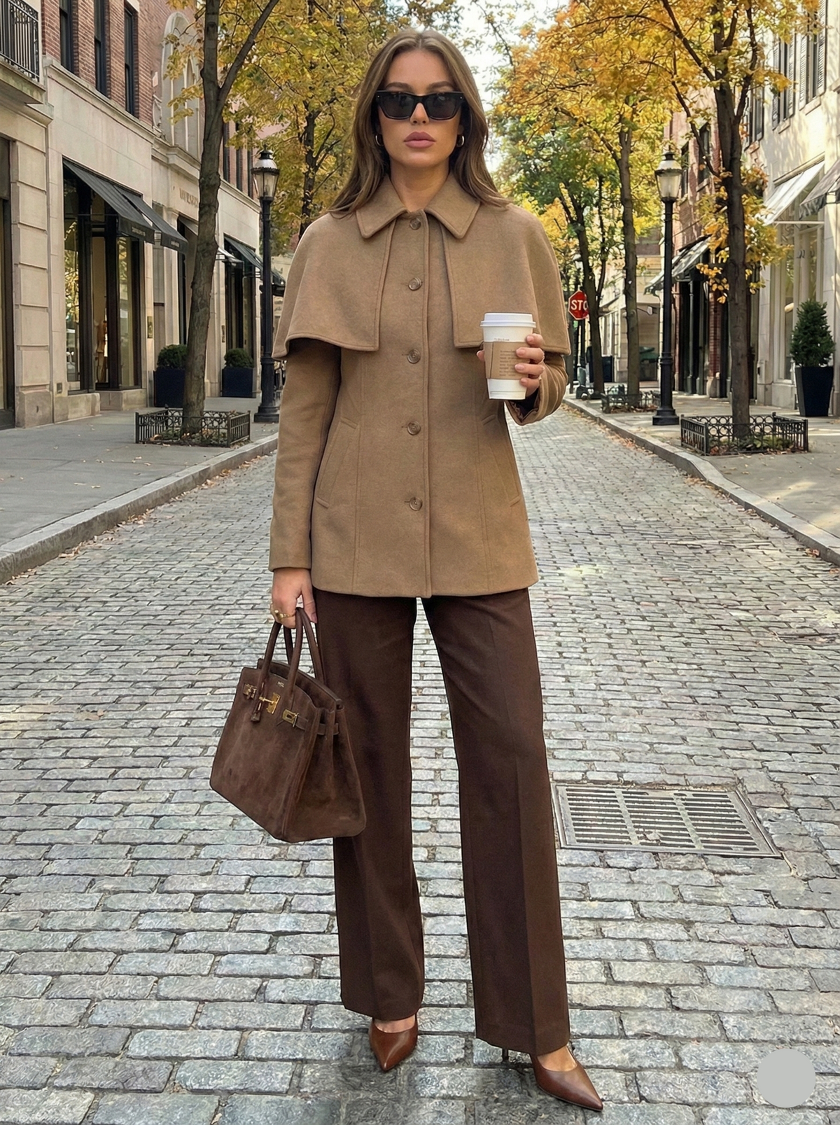 single breasted jacket, Cape jacket women featuring a refined cape collar jacket women silhouette, polished structured jacket women fit, perfect office wear jacket for classy fall outfits and modern business casual styling, blazer jacket women.