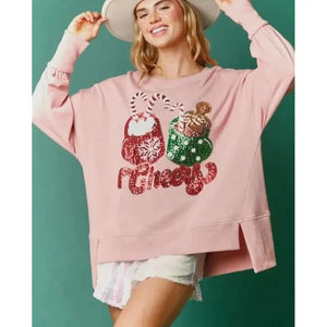 womens sequin sweatshirt, Sparkly top, womens jumper, christmas sweatshirt, holiday sweater, christmas jumper, cute sweatshirt, Women's Winter clothing, Womens Crew Neck Sweater, Sweater Top, Holiday Sweater, pink sweater, sweater top, colorblock, women's winter holiday crew neck jumper, sequin christmas sweatshirt, sequin top, pink sequin top, women's crew neck sweatshirt.