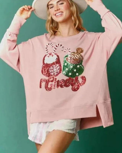 womens sequin sweatshirt, Sparkly top, womens jumper, christmas sweatshirt, holiday sweater, christmas jumper, cute sweatshirt, Women's Winter clothing, Womens Crew Neck Sweater, Sweater Top, Holiday Sweater, pink sweater, sweater top, colorblock, women's winter holiday crew neck jumper, sequin christmas sweatshirt, sequin top, pink sequin top, women's crew neck sweatshirt.