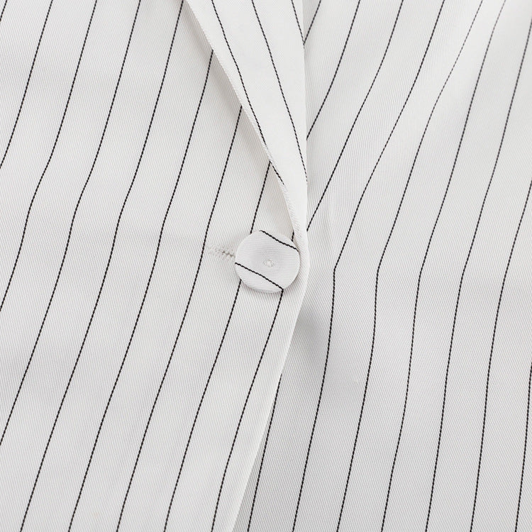Bossy Pinstripe Fancy Pantsuit women's Vest and Pants set | Blazer and Pant set | Modern Vest set