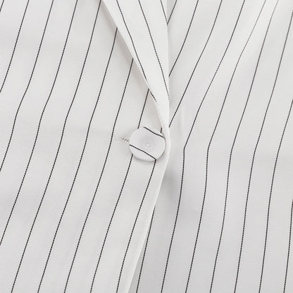 Bossy Pinstripe Fancy Pantsuit women's Vest and Pants set | Blazer and Pant set | Modern Vest set