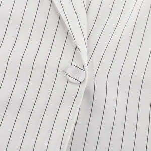 Bossy Pinstripe Fancy Pantsuit women's Vest and Pants set | Blazer and Pant set | Modern Vest set