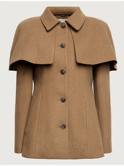 Aurelia Lapel Cape Collar Jacket