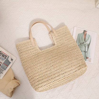 straw hobo bag, Straw shoulder bag with natural woven bag texture and roomy tote silhouette, wicker straw bag style designed as straw shopper bag for vacation, versatile vacation straw bag for holiday beach bag use.