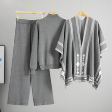Load image into Gallery viewer, Cozy knitwear outfits, knit sets for curvy women, casual knitwear outfit, women&#39;s knit set, cozy knitwear set, wide leg knit pants, affordable knitwear sets under $150.