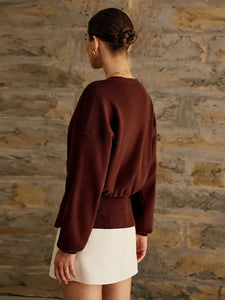 Amelia V-neck Button Front Knit cardigan | Sweater Vest | Shrug Cardigan | Fall Cardigan Outfit