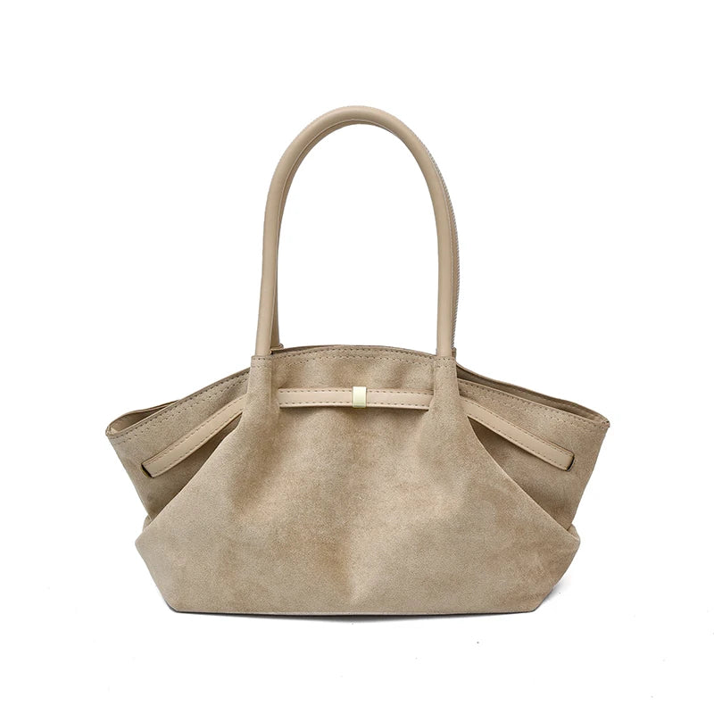 Heirloom Faux Suede Tote Bag | Shoulder Bag