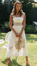 Load image into Gallery viewer, Spring Summer Women Clothing Long  Lace Stitching Big Swing Dress