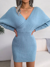 Load image into Gallery viewer, Bodycon Sweater Dress, Womens Jumper Dress, Spring Sweater Dress, Batwing Dress. Mini sweater dress, plus size sweater dress, Cable Knit mini sweater dress, Sweater Dress, Bodycon Dress, womens ugly christmas sweater dress, cute new years eve outfits. 
