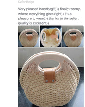 Load image into Gallery viewer, Rattan Bags, Wicker purse, shell bag, straw beach bag, beach bags, wicker bag, beach straw bag, crochet bags, rattan bag, brown rattan bag, brown beach bag,  clutch handbags, quirky bags, fun bags, unique bags.