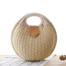 Load image into Gallery viewer, Rattan Bags, Wicker purse, shell bag, straw beach bag, beach bags, wicker bag, beach straw bag, crochet bags, Crossbody purse for evening, small shoulder bag for women, rattan bag, beige rattan bag, rattan purse for women, shoulder clutch for women