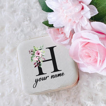 Load image into Gallery viewer, The jewelry box, tiny jewelry case, jewellery organizer, your jewelry box, travel jewelry case, personalized jewellery box, jewelry box jewelry, gifts for bridesmaid, personal presents, personalised jewellery packaging, personalised earring box,