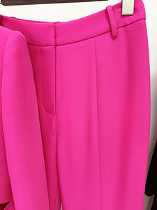 Classy Suave Womens Fancy Pantsuit | Cutout Modern Blazer | Dressy Pantsuit | Co ord Sets
