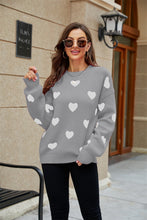 Load image into Gallery viewer, Womens winter jumpers, scoop neck sweater top, womens wool jumper, sweater tops for leggings, sweater pullover, women oversized pullover, women pullover sweater, chunky cardigan, wool knitwear, holiday sweaters womens, ladies wool jumpers, women knitted sweater, grey knit jumper
