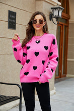 Load image into Gallery viewer, Womens winter jumpers, scoop neck sweater top, womens wool jumper, sweater tops for leggings, sweater pullover, women oversized pullover, women pullover sweater, chunky cardigan, wool knitwear, holiday sweaters womens, ladies wool jumpers, women knitted sweater, pink knitted jumper.
