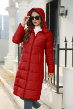 Load image into Gallery viewer, women&#39;s down coats and jackets, womens long parka coat, long winter parka womens, womens down winter coat, ladies long down coat, ladies parka, long winter coat with hood, ladies puffer coat with hood, long padded womens coat, ladies parka, plus size parka coat, womens parka coat sale, women’s winter coat, ladies puffer coat, ladies quilted coat, ladies plus size coats, ladies long down coat, plus size parka jacket, warm winter parka womens, red parka coat.