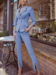 Blue Dressy Suits For Women