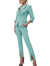 Load image into Gallery viewer, fancy pantsuit, womens pantsuits, cigarette pants, blazer ladies jacket, pink tailored jacket, blazers and jackets women&#39;s, womens suit coat dress, womens cigarette pants, women&#39;s winter coats &amp; jackets..