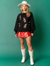 Load image into Gallery viewer, Womens Sequin Sweatshirt, Sequin Christmas Sweater, Womens crew neck jumper, Snowman Ugly Christmas Sweater, Christmas jumper, Cute xmas outfits, Christmas Pullover women, sparkly sweaters for the holidays, sparkly christmas sweater, Cute casual christmas outfits, Holiday sweater, xmas life ugly sweater.