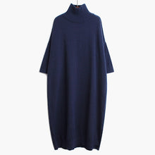 Load image into Gallery viewer, sweater dress for women, turtleneck dress.