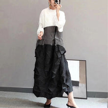 Load image into Gallery viewer, Pleated Colorblock Maxi Dress 