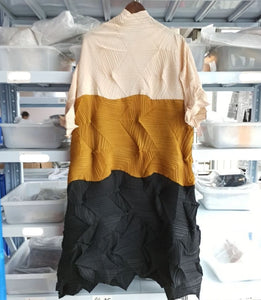 Pleated Colorblock Maxi Dress | Pleated Maxi Dress 