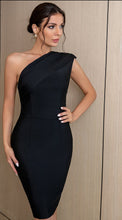 Load image into Gallery viewer, bodycon bandage dress, black bodycon dress, black bandage dress, black midi bodycon dress, Women&#39;s Cocktail &amp; Party Dresses, prom &amp; dance dresses, christmas party midi dress, nye cocktail dresses, mini cocktail &amp; party dresses.